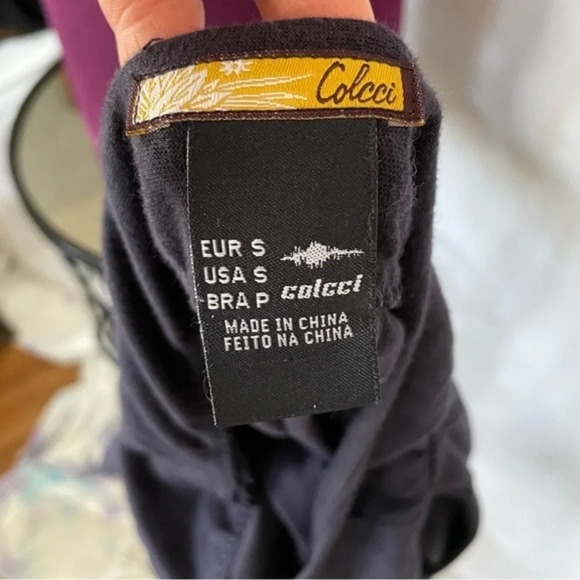 Colcci Navy Blue Tie Up Halter Top - Picture 6 of 8